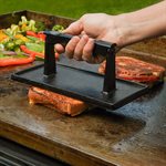 Presse à viande rectangulaire en fonte à Razor