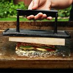 Presse à viande rectangulaire en fonte à Razor