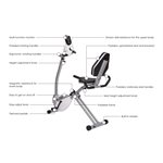 Stamina Recumbent 2 in 1 Upper Body Workout Indoor Stationary Exercise Bike