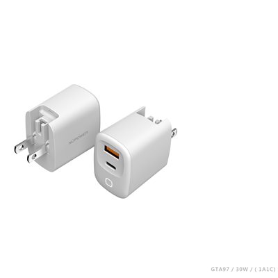 NUPOWER 30W Dual Port Power Adapter White