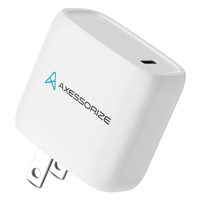 Axessorize 20W PROCharge USB-C PD Wall Charger - White