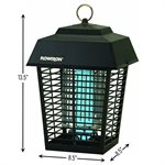 Flowtron 1 / 2 Acre Outdoor 15W Bug Zapper, Electronic Insect Killer 
