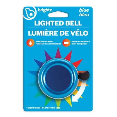 Clochette lumineuse Brightz - Bleue avec DEL multicolores