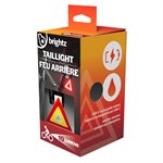 Feu arrière Brightz à DEL rouges et jaunes avec 7 modes