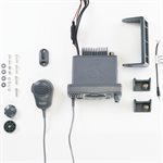 Radio marine VHF avec GPS de 25 watts Cobra avec support fixe, noire