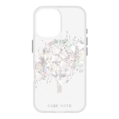CaseMate Karat Phone Case with MagSafe for iPhone 16, Touch of Pearl