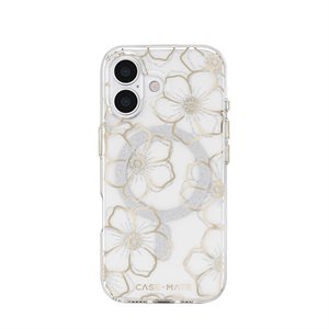 Case-Mate iPhone 17 Floral Gems Gold w / Mag