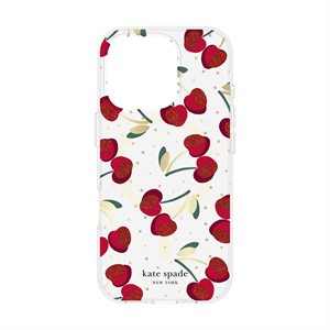 Coque Kate Spade pour iPhone 16 Pro Max - Cherry Dot - avec MagSafe