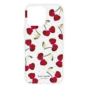 Coque Kate Spade pour iPhone 16 Pro - Cherry Dot - avec MagSafe