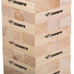 TRIUMPH Jumbo Fun Size Tumble Tower Wooden Stacking Block Game