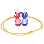 TRIUMPH LED Backyard Outdoor Jumbo Size Darts Game Set - Red and Blue