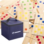 Ens. dominos en bois de pin 28 pcs pelouse TRIUMPH