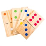 Ens. dominos en bois de pin 28 pcs pelouse TRIUMPH