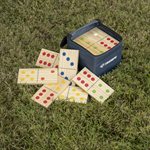 Ens. dominos en bois de pin 28 pcs pelouse TRIUMPH