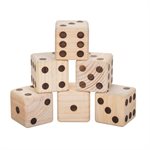 TRIUMPH Big Roller 3.5" Wooden Lawn Dice with Scoreboard and Carry-On Bag