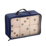 TRIUMPH Big Roller 3.5" Wooden Lawn Dice with Scoreboard and Carry-On Bag