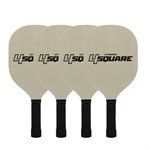 TRIUMPH 4 Square Paddle Pickleball Outdoor Game Net Set with Carry-On Bag