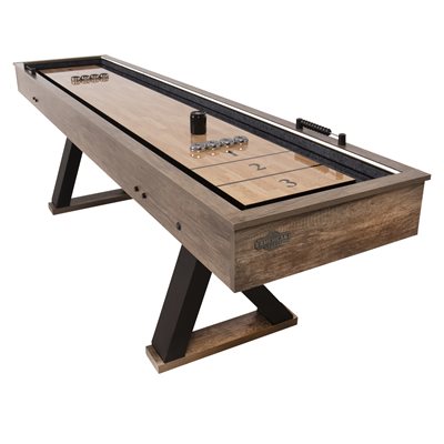 AMERICAN LEGEND 9' Kirkwood 2-in-1 LED Light Up Shuffleboard / Bowling Game Room Table AMERICAN LEGEND 9' Kirkwood 2-in-1 LED Light Up Shuffleboard / Bowling Game Room Table