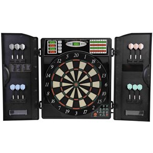 Escalade Arachnid Titanium 5400 Electronic Dart Board with Cabinet