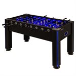 ATOMIC 58" Azure LED Light Up Foosball Soccer Arcade Table Black
