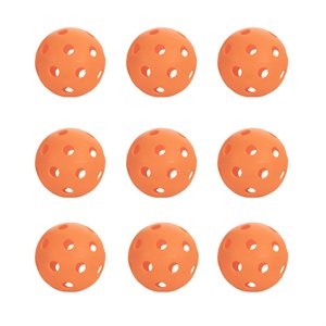 Onix Fuse Indoor Pickleballs 9 Pack - Orange 