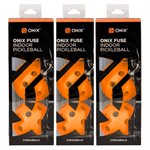 ONIX Fuse Lot de 3 boules de pickleball d'intérieur, orange 9 PAK - 3 paquets de 3 dans une boîte marron