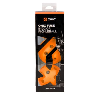 ONIX Fuse Indoor Pickleball Ball 3-Pack Orange