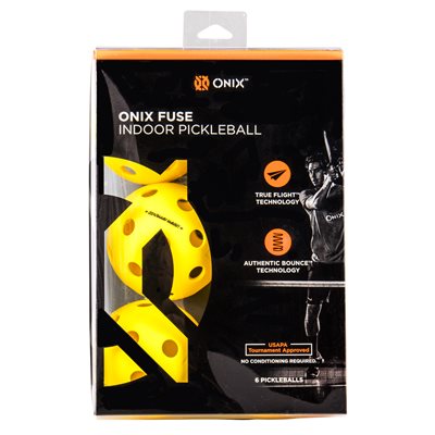 ONIX Fuse Indoor Balls 6-Pack - Yellow