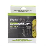 ONIX Dura Fast 40 Outdoor Balls 4-Pack - Yellow