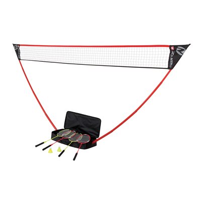Ensemble de badminton 4 joueurs noir / rouge ZUME GAMES