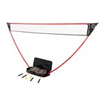 Ensemble de badminton 4 joueurs noir / rouge ZUME GAMES