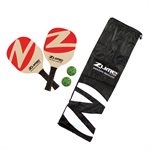 Zume Games 2-Player Pickleball Recreational Net Set and Carrying Case - Black / Green