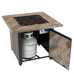 Endless Summer The Harper 30" Square Gas Fire Pit