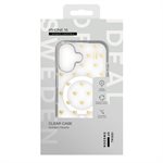 iDeal of Sweden Clear Fashion Case with MagSafe for iPhone 16, Golden Hearts 
