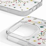 iDeal of Sweden Étui transparent avec MagSafe pour iPhone 16, petit fleuri