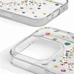 Deal of Sweden Étui transparent avec MagSafe pour iPhone 16 Pro Max, petit fleuri