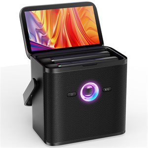 Ikarao - Machine de karaoké portable avec écran tactile de 7,1 po, applications musicales intégrées, mémoire eMMC 32 Go, deux micros sans fil, puissance maximale de 80 W, Android V13