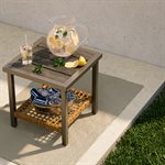 Lausaint 3 Piece Patio Outdoor Conversation Set 