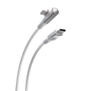 Scosche USB-C to Lightning Cable 4ft RAngle White