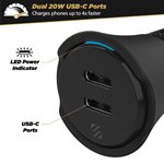 Scosche PowerVolt PD40 DualPort USB-C Car Charger