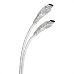 Scosche 4ft USB-C to USB-C Heavy Duty Cable White