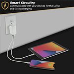 Chargeur mural Scosche 32 W double USB-C / USB-A blanc