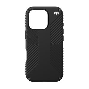 Speck Presidio2 Pro Grip Case with MagSafe for iPhone 16 Pro, Black