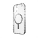 Étui Speck Perfect Clear Grip avec MagSafe pour iPhone 16, transparent
