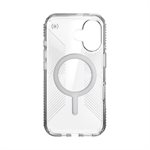 Étui Speck Perfect Clear Grip avec MagSafe pour iPhone 16, transparent