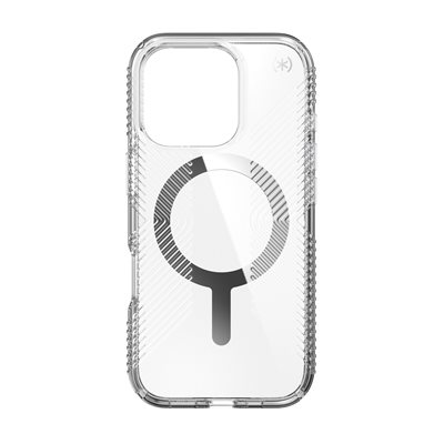 Speck Perfect Clear Grip Case with MagSafe for iPhone 16 Pro, Clear