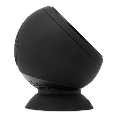 Speaqua - Barnacle Vibe 3.0 Portable Waterproof Bluetooth Speaker with Built in Storage (2,000 songs) - Manta Ray Black