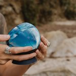 Speaqua - Haut-parleur Bluetooth portable étanche Barnacle Vibe 3.0 avec stockage intégré (2 000 chansons) - Bleu marée