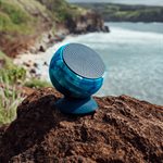 Speaqua - Haut-parleur Bluetooth portable étanche Barnacle Vibe 3.0 avec stockage intégré (2 000 chansons) - Bleu marée