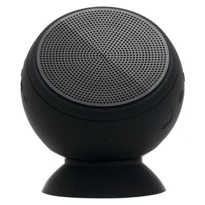 Speaqua - Haut-parleur Bluetooth portable étanche Barnacle X avec stockage intégré (2 000 chansons) - Noir raie manta